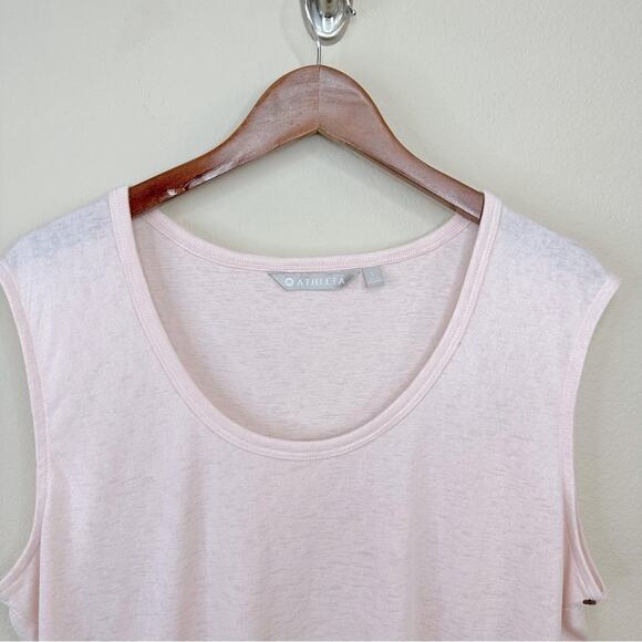 NWT   ATHLETA Modal Women’s Tank Gym Yoga Top Light Pink Size  L - Picture 4 of 13